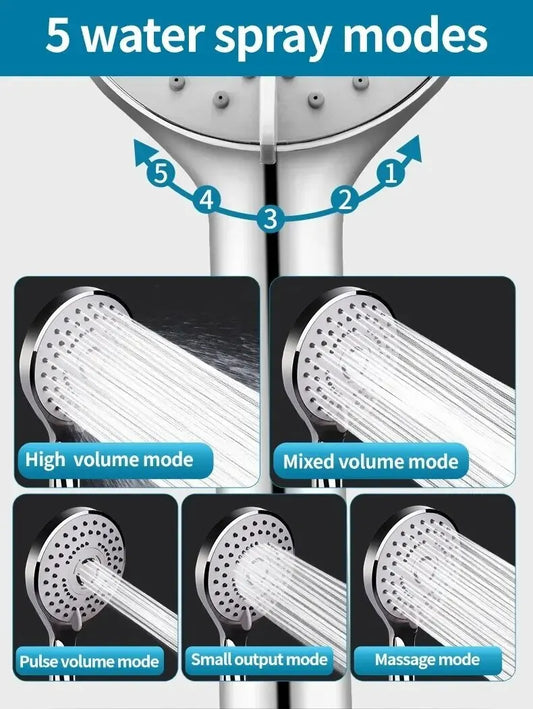 Bathroom Pressurized Hand Shower Head Set