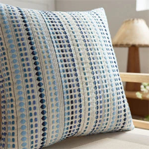 Gray Textured Throw Pillow Cover – Soft Boho Cushion Case for Couch & Living Room Décor (60x60cm)