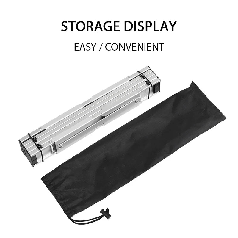 Ultralight Folding Camping Table – Portable Aluminum Roll-Up Outdoor Table