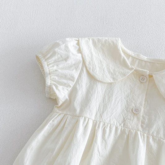 Baby Princess Romper Dress – Long Sleeve Swaddle Style Jumpsuit for Girls