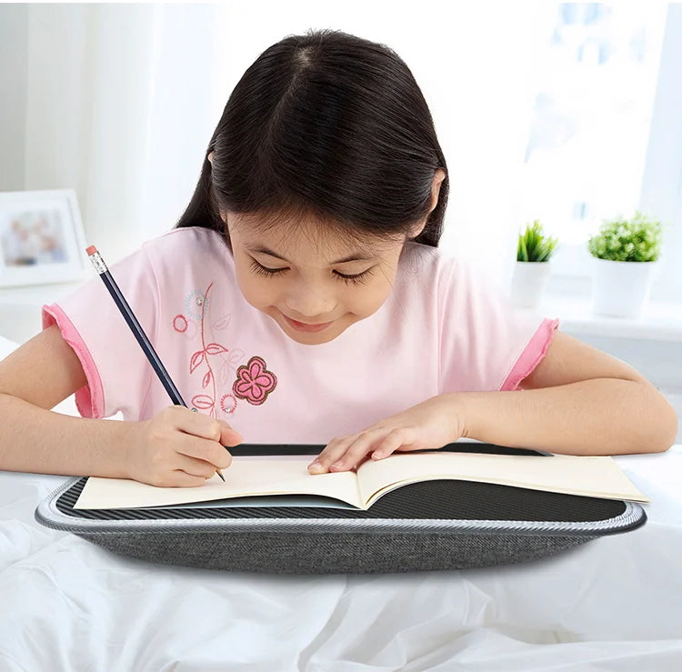 Multifunctional Laptop Desk with Cushion – Portable Lap Table with Mouse Pad