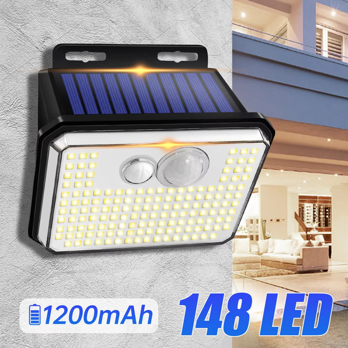 Secure Your Home – 148 LED Solar Light