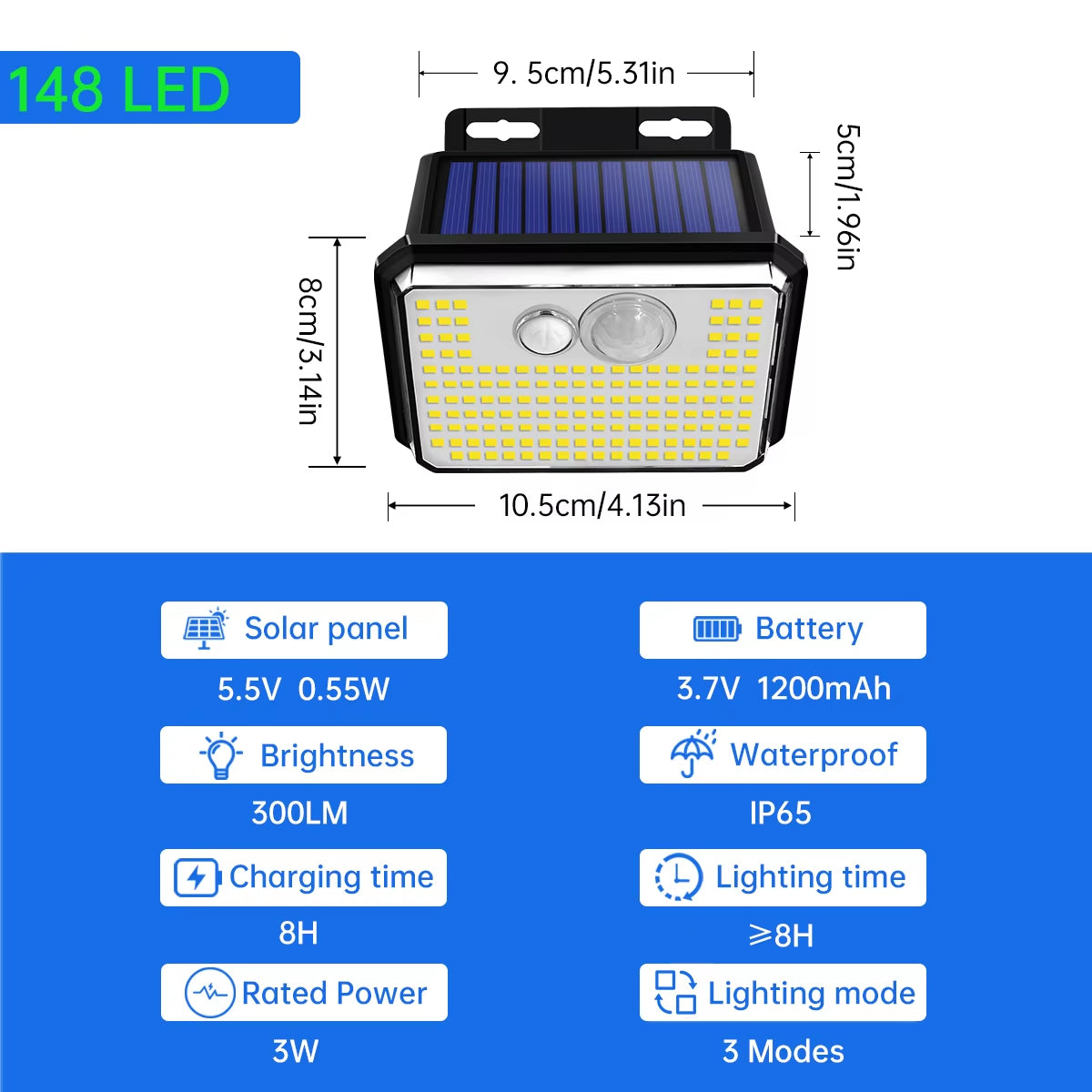 Secure Your Home – 148 LED Solar Light