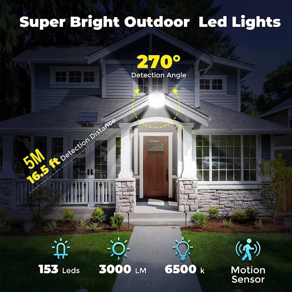 Secure Your Home – 153 LED Solar Light