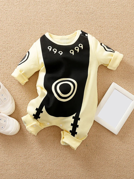 Anime Cape Style Baby Romper – Long Sleeve Cotton Bodysuit