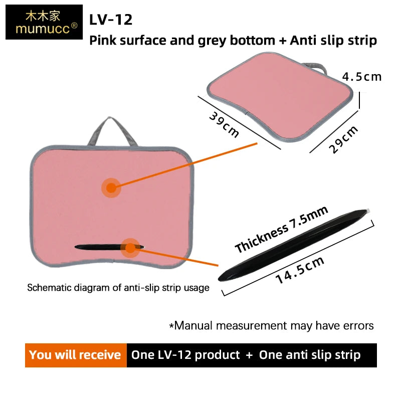 Multifunctional Laptop Desk with Cushion – Portable Lap Table with Mouse Pad