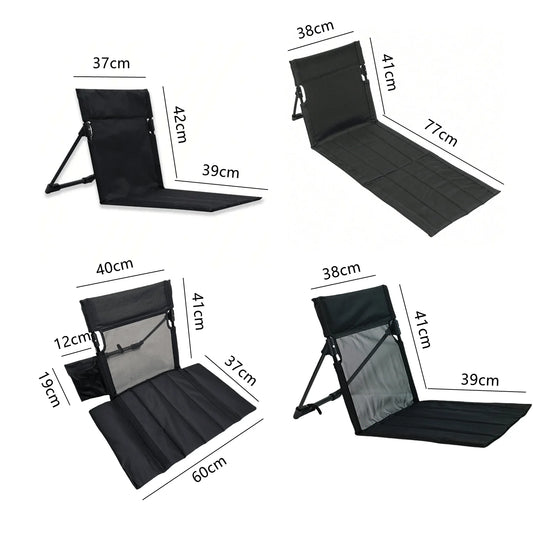 Foldable Camping Chair – Oxford Cloth Portable Outdoor Lazy Backrest Chair