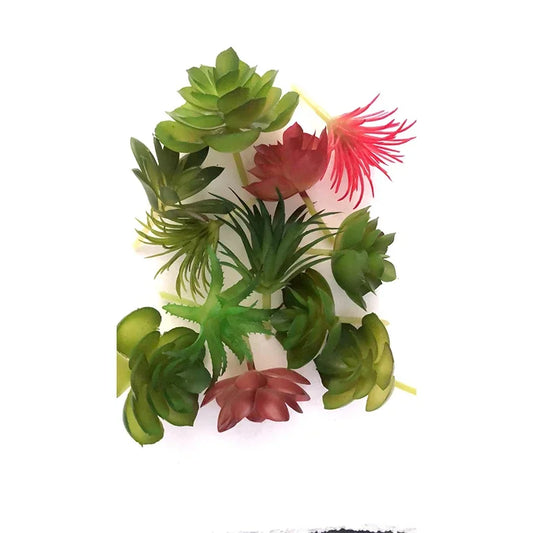 10/20PCS Artificial Succulent Plants – Mixed PVC Faux Succulents for Home & Desk Decor
