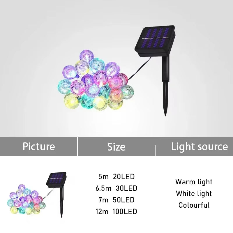 Shine Beautifully – Solar Crystal Ball Fairy Lights