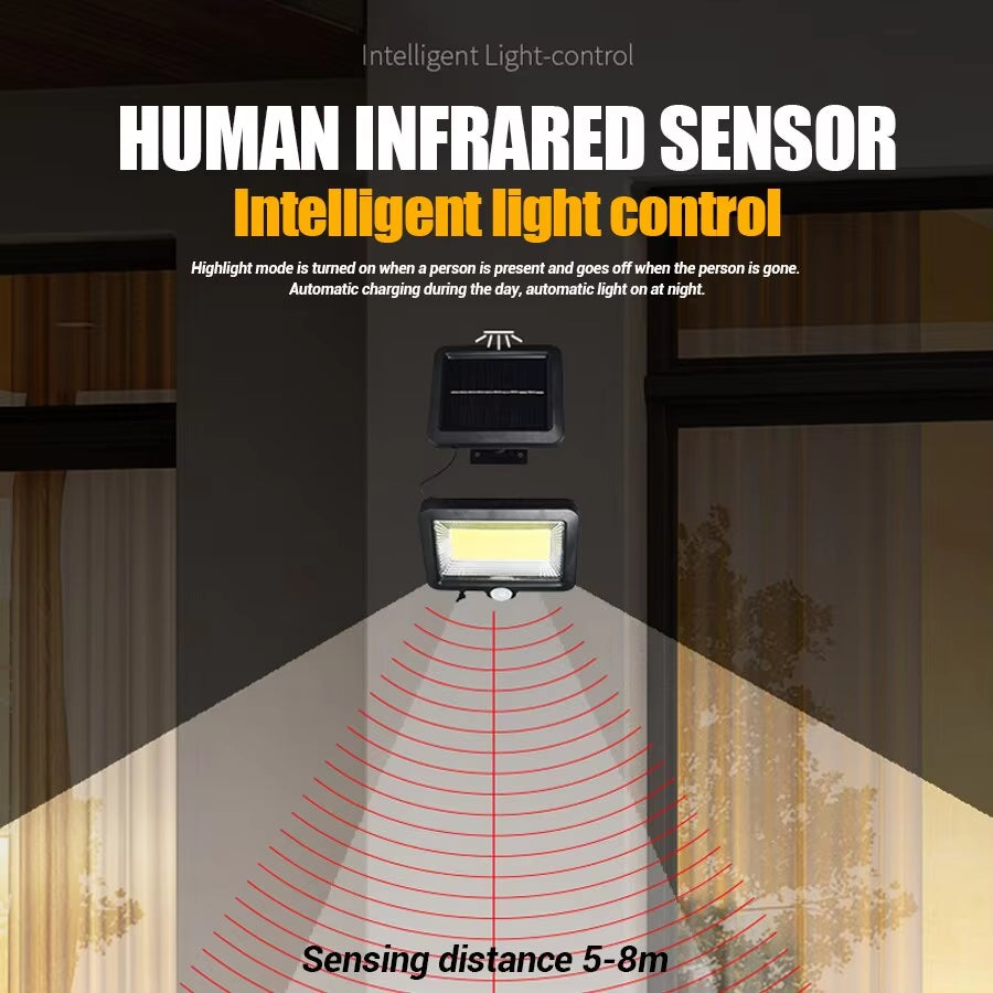 Solar Motion Sensor LED Wall Light