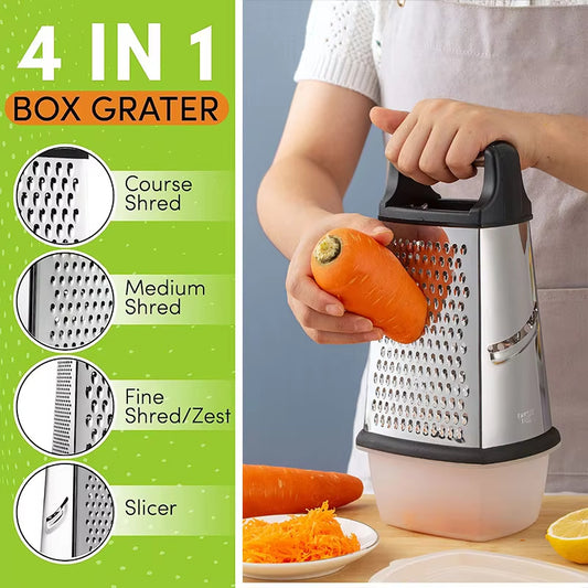 Stainless Steel Box Cheese Grater