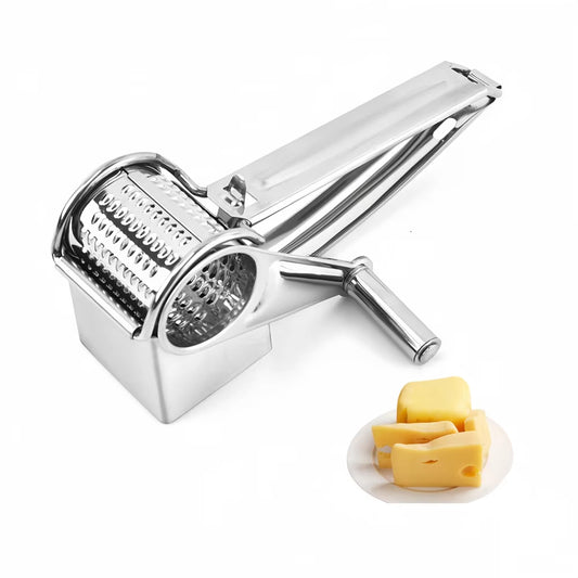 Stainless Steel Cheese Grater Hand Cranked