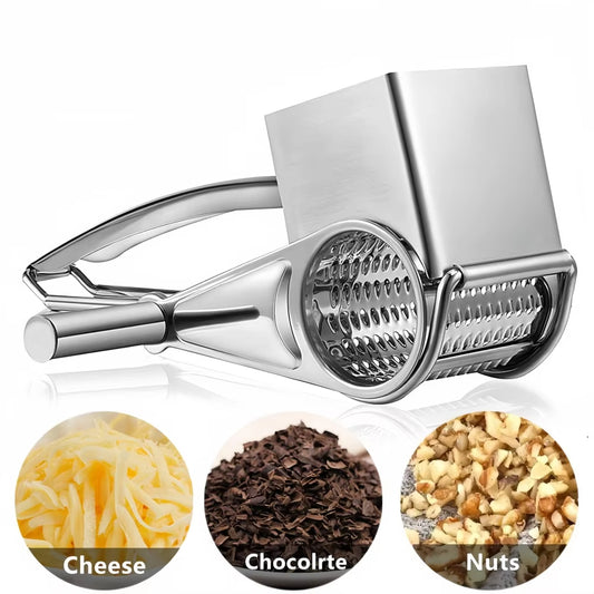 Stainless Steel Cheese Grater Hand Cranked