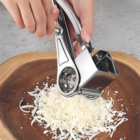 Stainless Steel Cheese Grater Hand Cranked