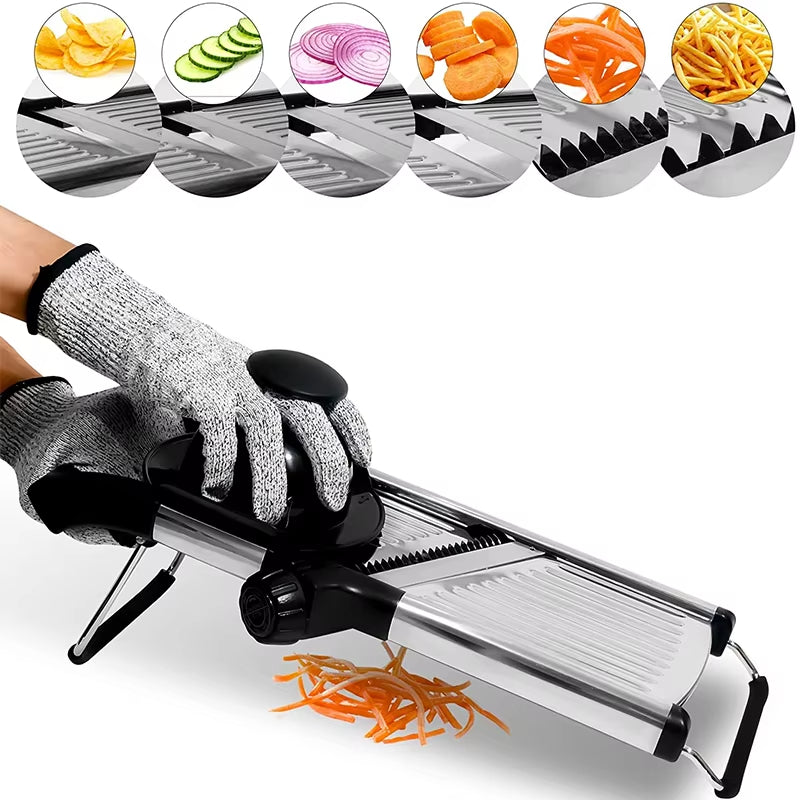 Stainless Steel Vegetable Slicer Chopper Cutter