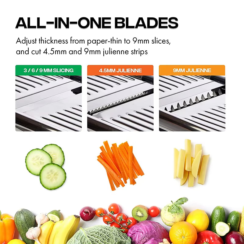 Stainless Steel Vegetable Slicer Chopper Cutter