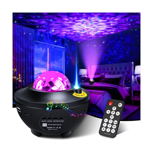 Starry Galaxy Projector Night Light with Bluetooth