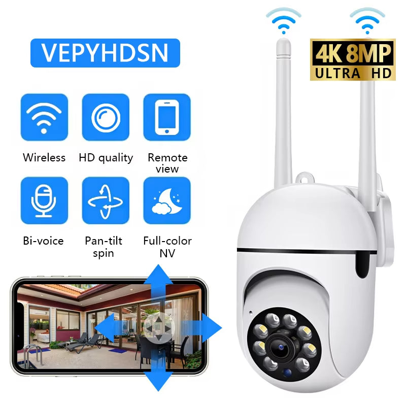 Upgrade Security – 8MP WiFi PTZ Camera