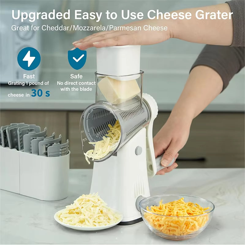 Vegetable Julienne Slicer Waffle Cutter Nut Chopper