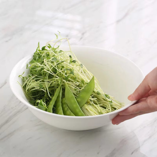 White Bone Large Soup Bowls