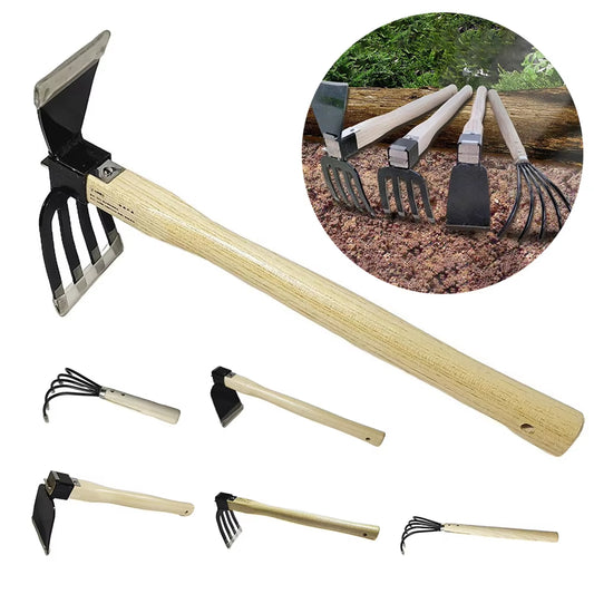 Work Smarter – Dual-Purpose Garden Hand Hoe & Rake