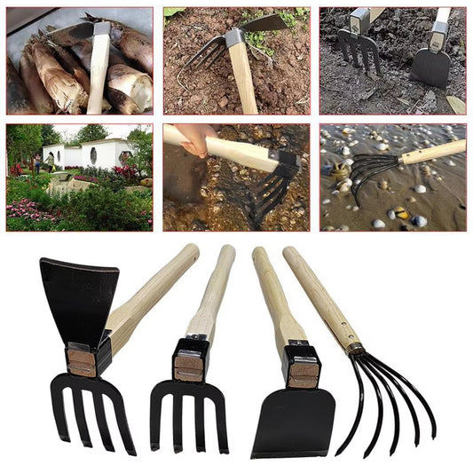 Work Smarter – Dual-Purpose Garden Hand Hoe & Rake