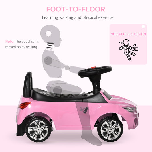 Ride on Sliding Car Baby Toddler Horn Music Working Lights Storage No Power