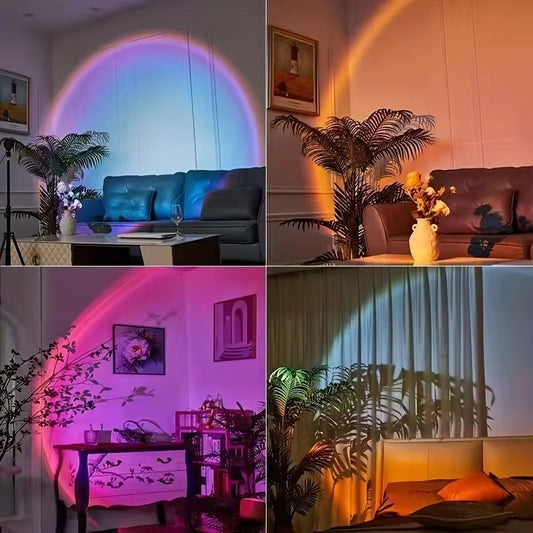 16-Color Sunset Projection Lamp with Remote