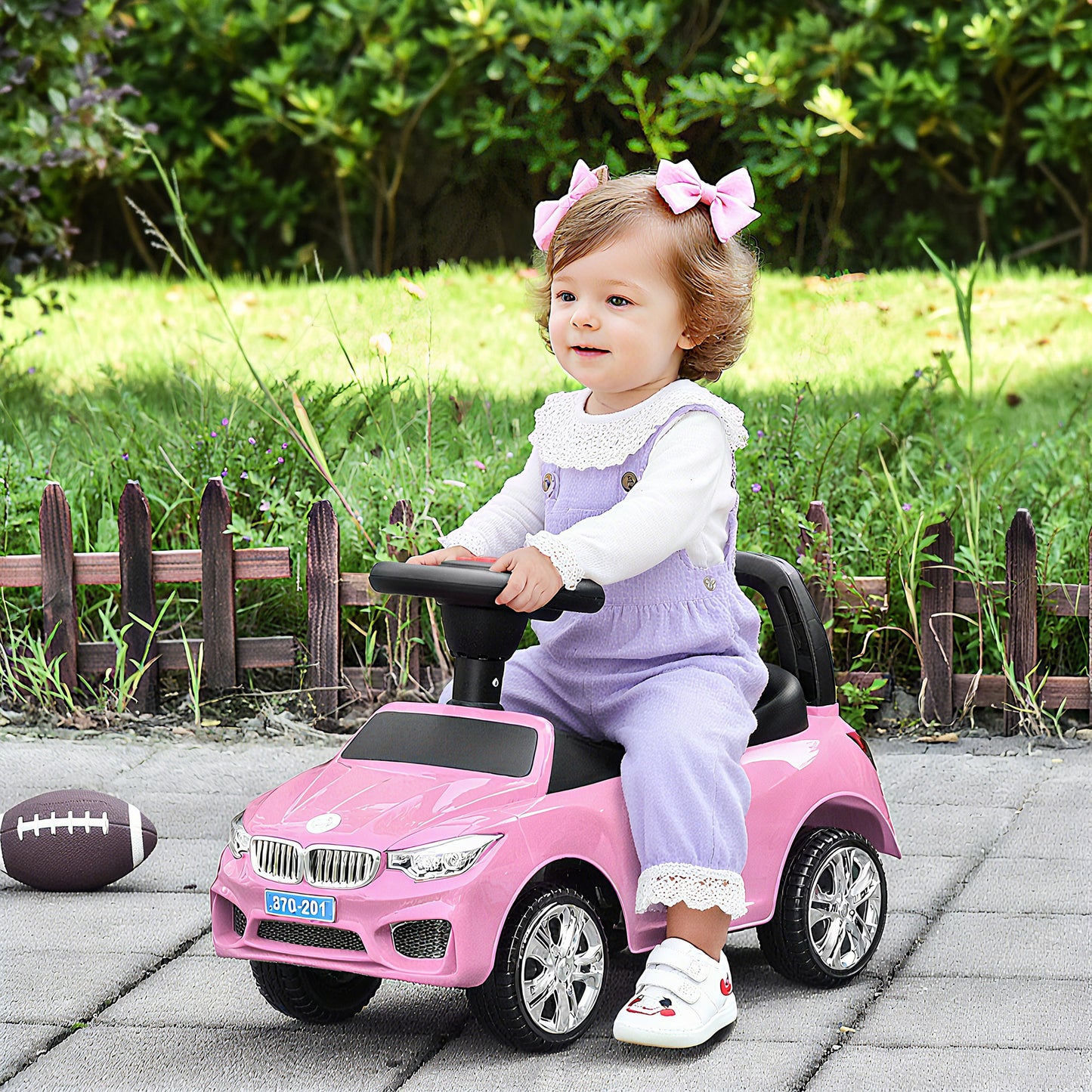 Ride on Sliding Car Baby Toddler Horn Music Working Lights Storage No Power
