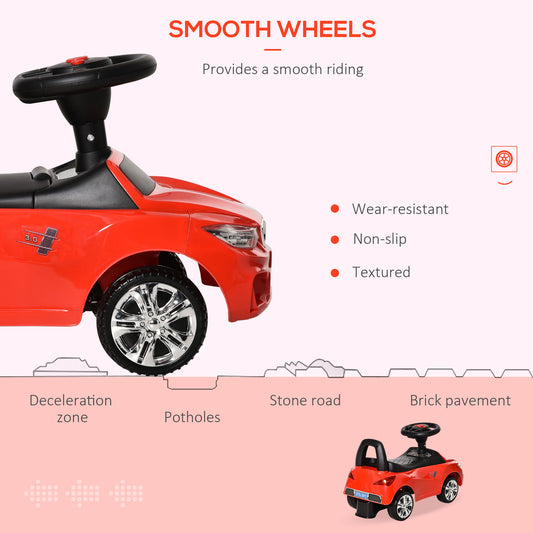 Ride on Sliding Car Baby Toddler Horn Music Working Lights Storage No Power