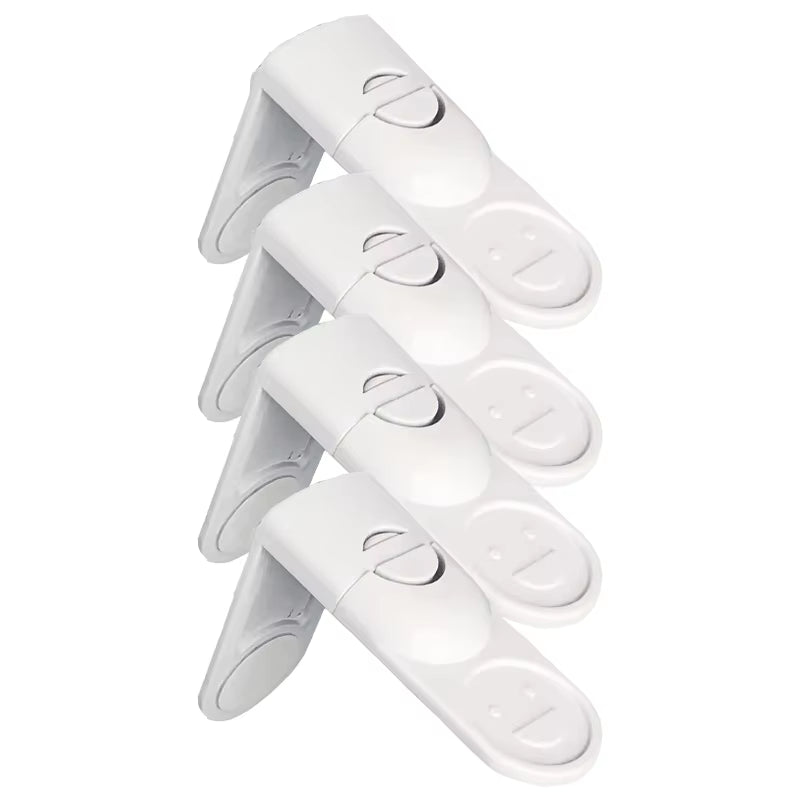 Child Safety Lock for Cabinets Drawers Anti-Pinch Protector White UK