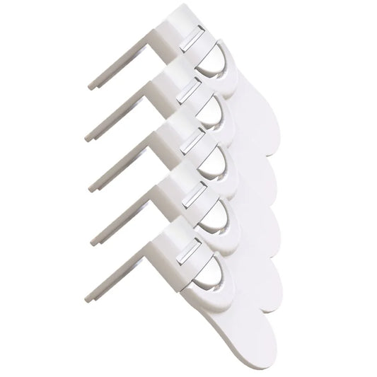 Child Safety Lock for Cabinets Drawers Anti-Pinch Protector White UK