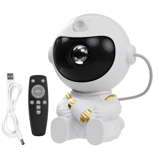 LED Astronaut Galaxy Star Projector Night Light