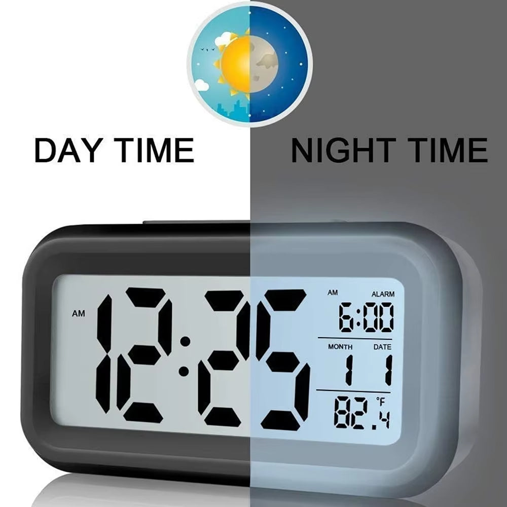 Digital Alarm Clock with Temperature Display