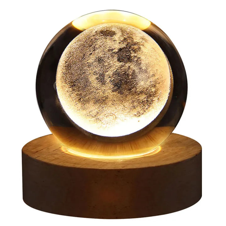 3D Crystal Ball Galaxy LED Night Light