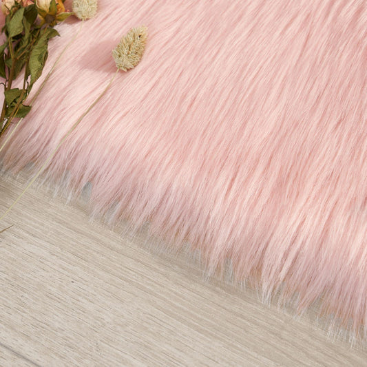 Sienna Heart Shaped Rug Faux Sheepskin Fur Fluffy Fleece Bedroom Home Carpet Mat
