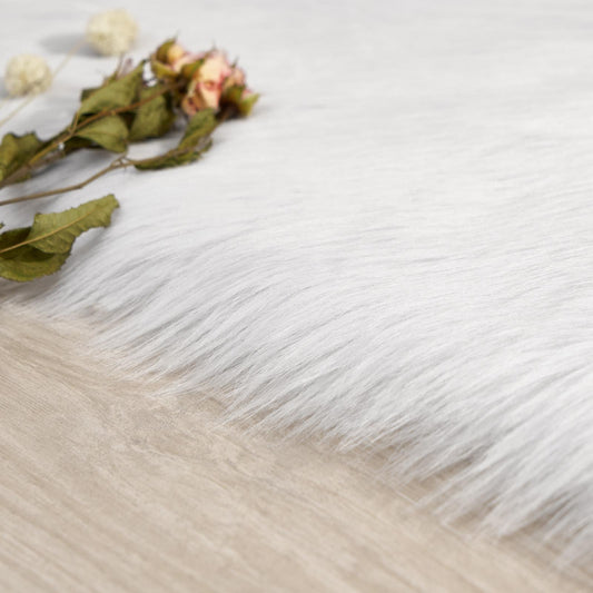 Sienna Heart Shaped Rug Faux Sheepskin Fur Fluffy Fleece Bedroom Home Carpet Mat