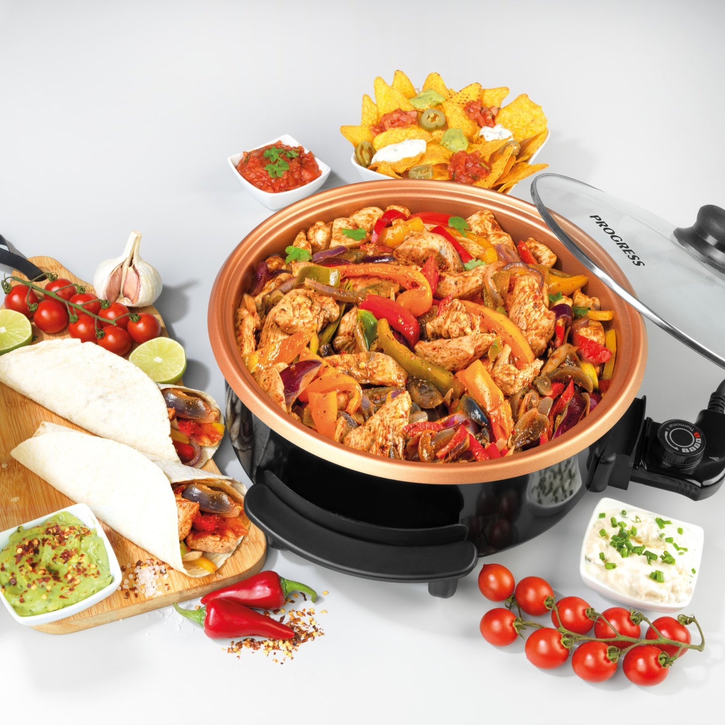 Electric Multi Cooker Non-Stick Cooking Pan Skillet Meal Maker Giles & Posner