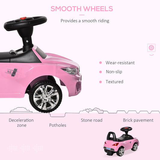 Ride on Sliding Car Baby Toddler Horn Music Working Lights Storage No Power