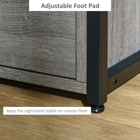 Bedroom Accent End Table with Shelf and Drawer