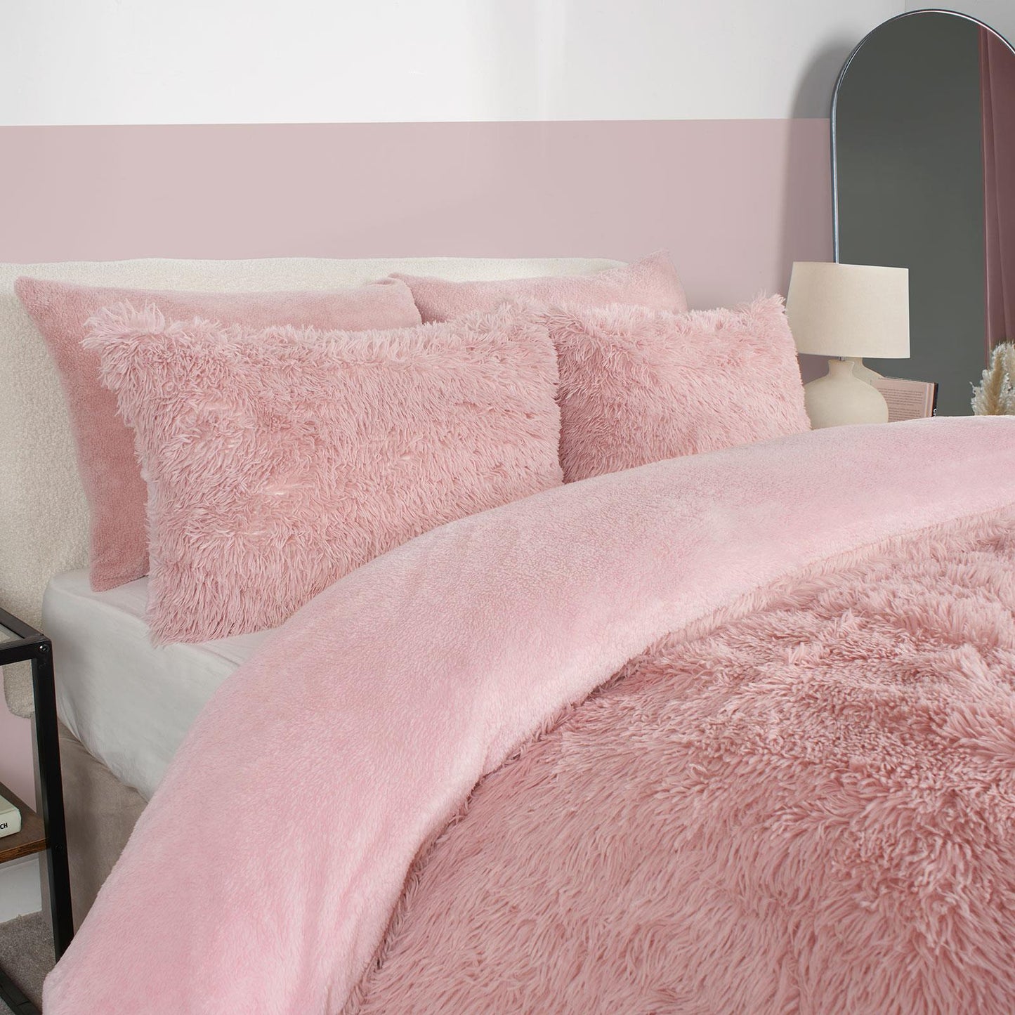 Teddy Duvet Cover Set Bedding Soft Fleece Faux Fur Shaggy Fluffy Cosy Quilt Warm