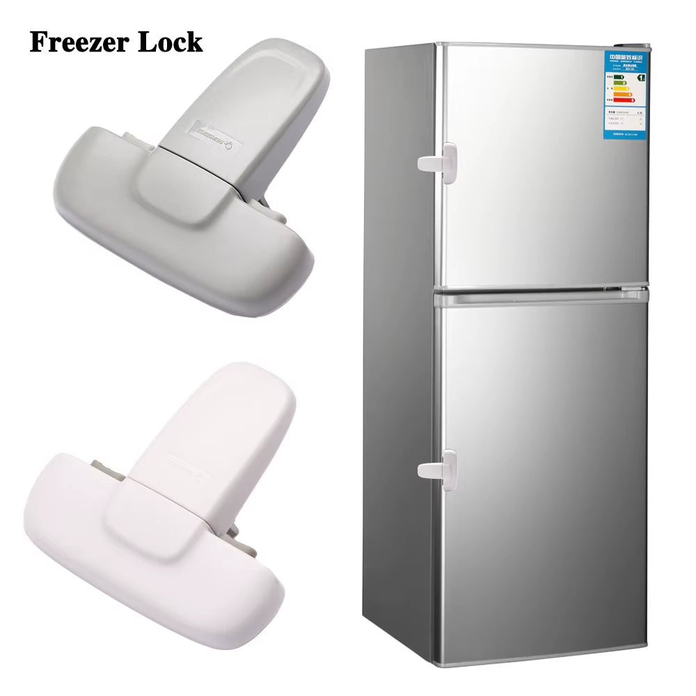 Refrigerator Freezer Lock Child Safety Baby Toddler Proof Cabinet Catch UK
