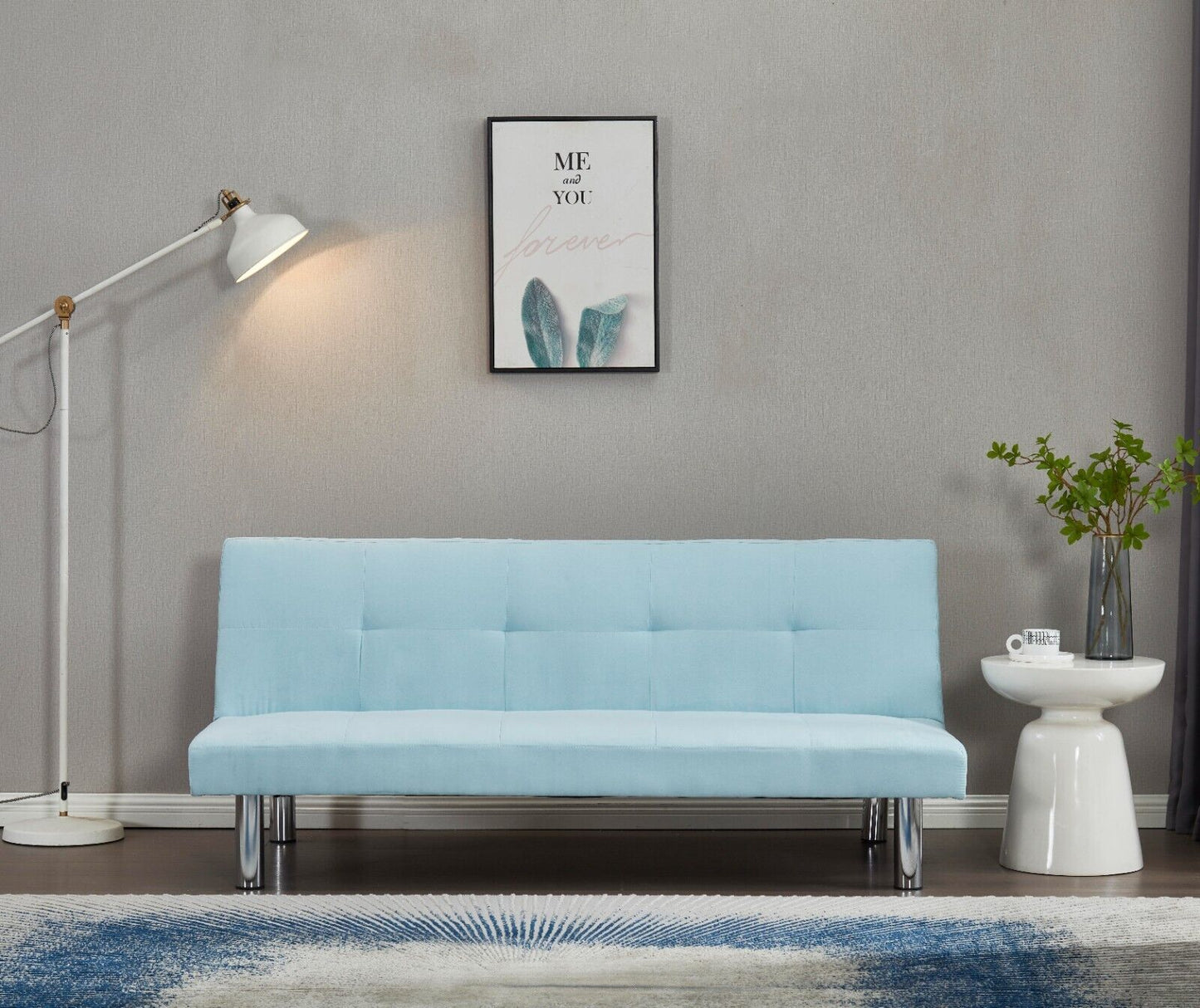 Faux Suede Canterbury Fabric Sofa Bed 3 Seater - Click-Clack Sofa in 4 Colours