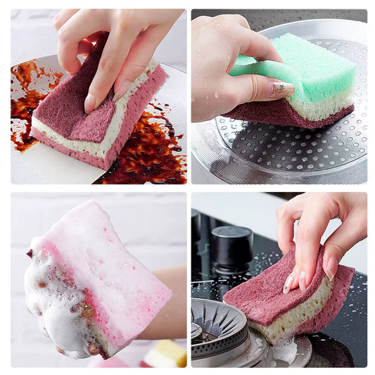 High-Density Non-Grease Cleaning Sponge