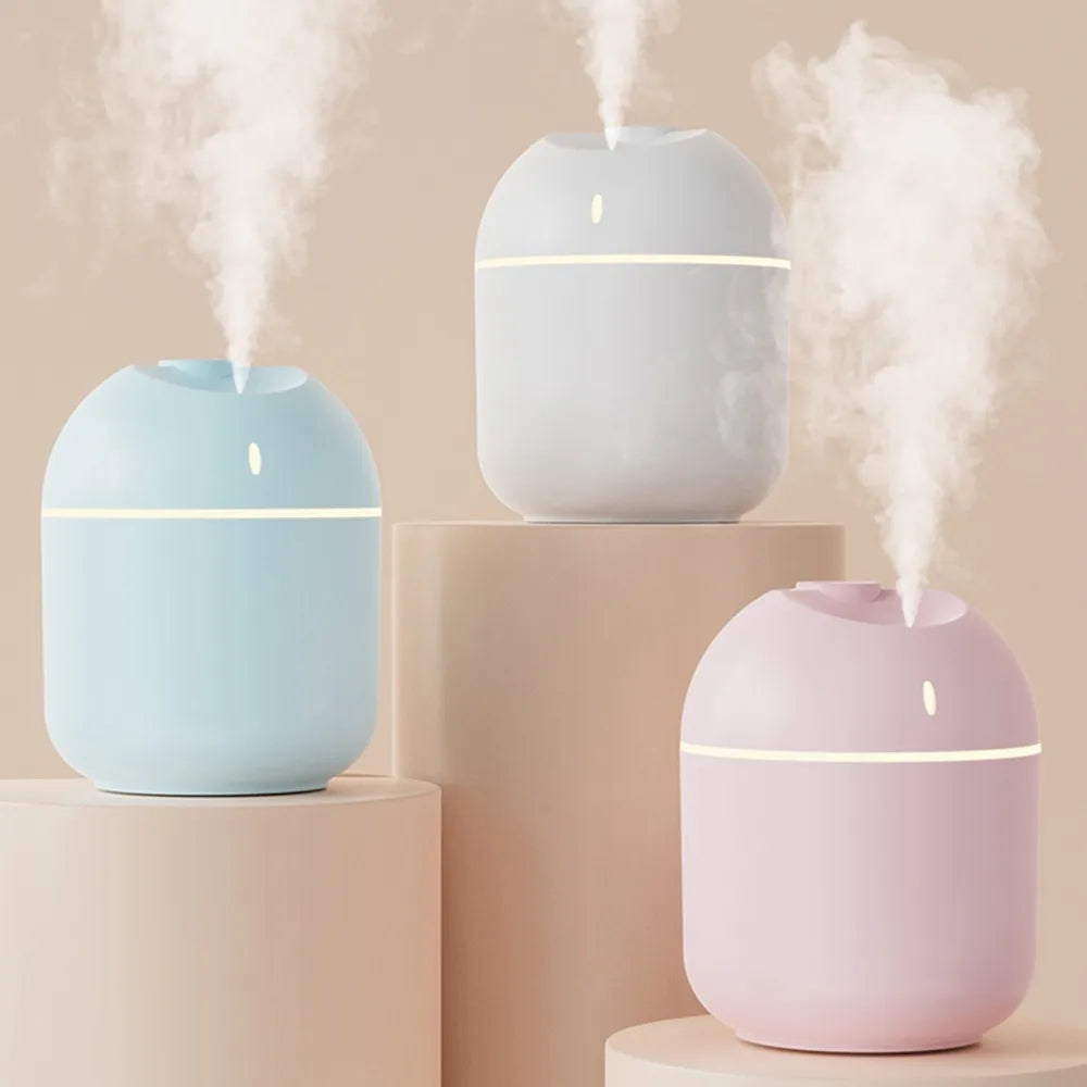 270ML USB Cool Mist Air Humidifier with LED Light