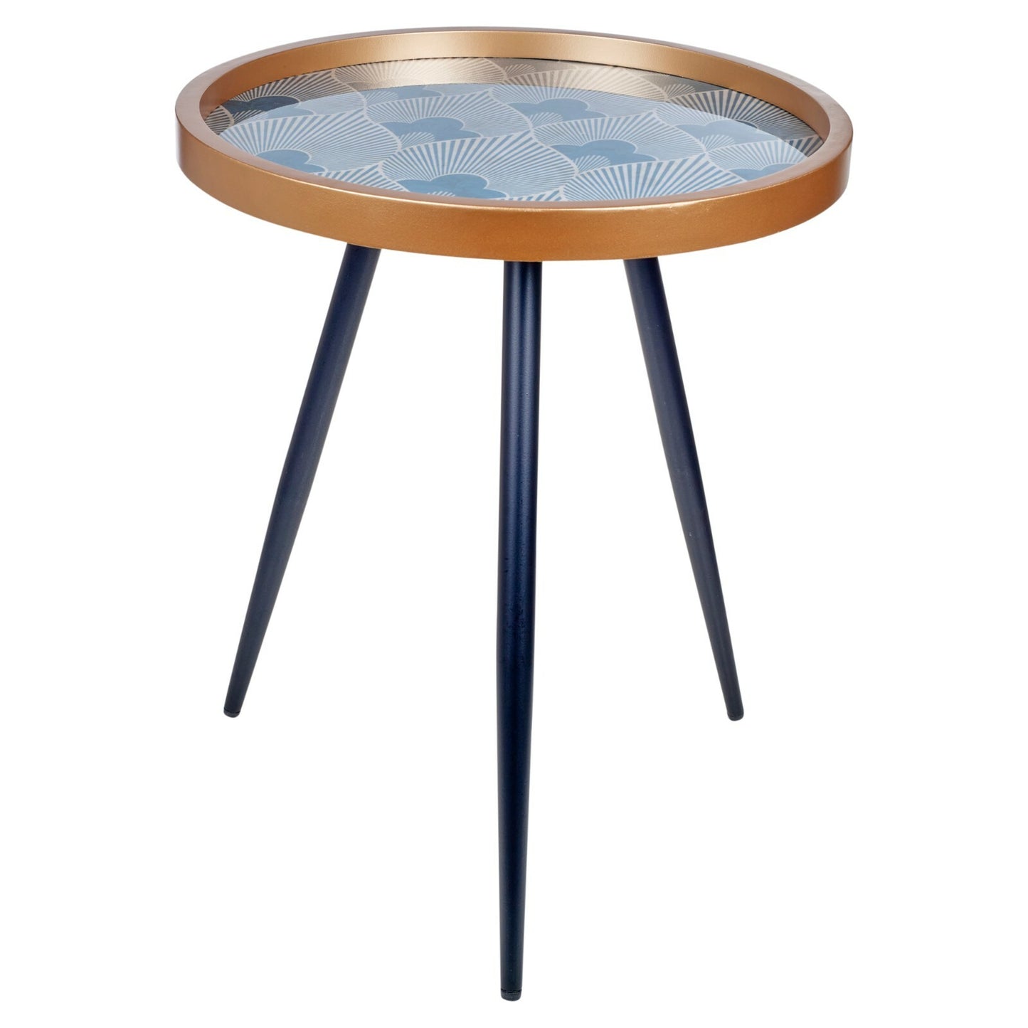 Round Side Coffee Table Set of 2 Metal Home Furniture Living Room Portable Decor