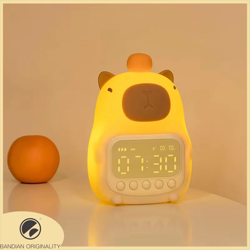 Cute Rechargeable Kids LED Alarm Clock