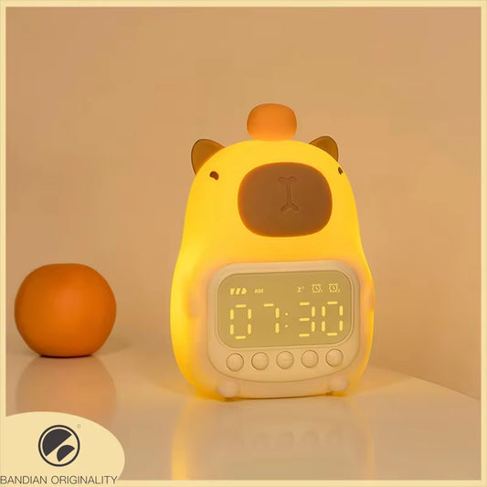 Cute Rechargeable Kids LED Alarm Clock