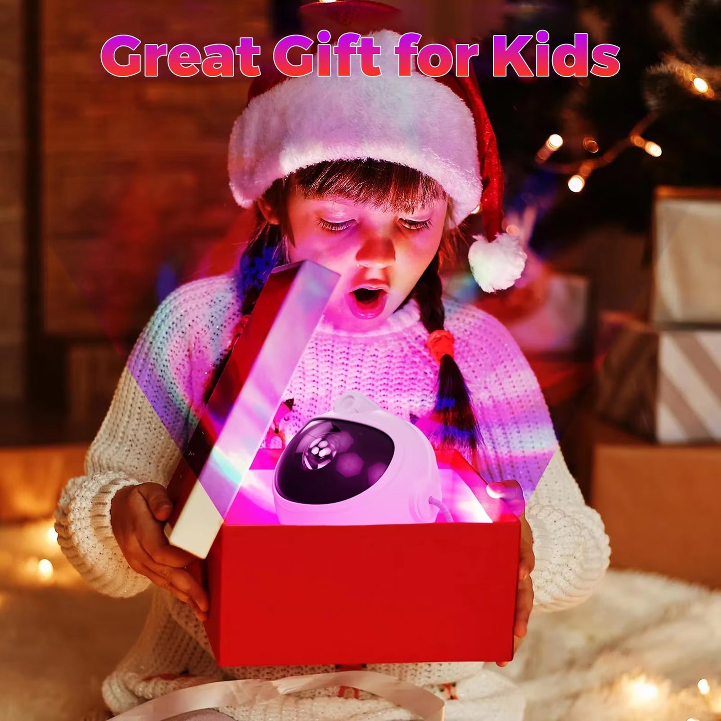 LED Astronaut Galaxy Star Projector Night Light