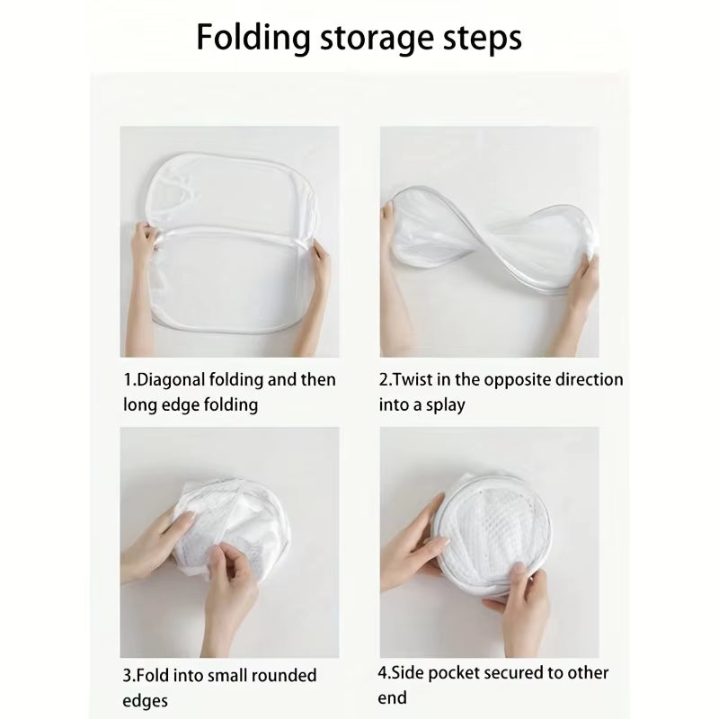 Collapsible Pop-Up Mesh Laundry Basket Hamper